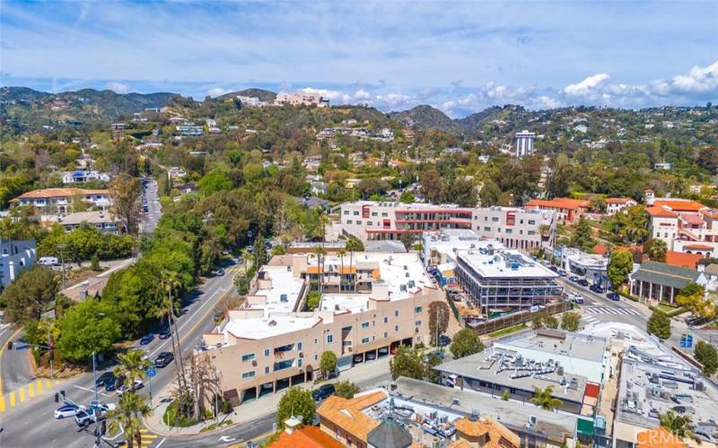 With the Getty Museum, hills and natural beauty on the horizon