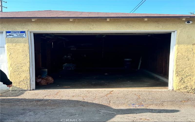 Alley access to garage