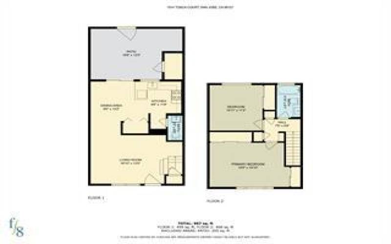 Floor plan of the home