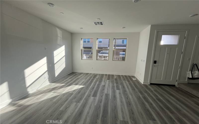 Living room with natural light