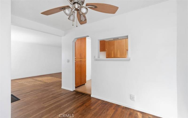 Dining room toward living room