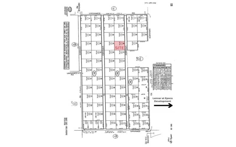 Belvedere Subdivision Map