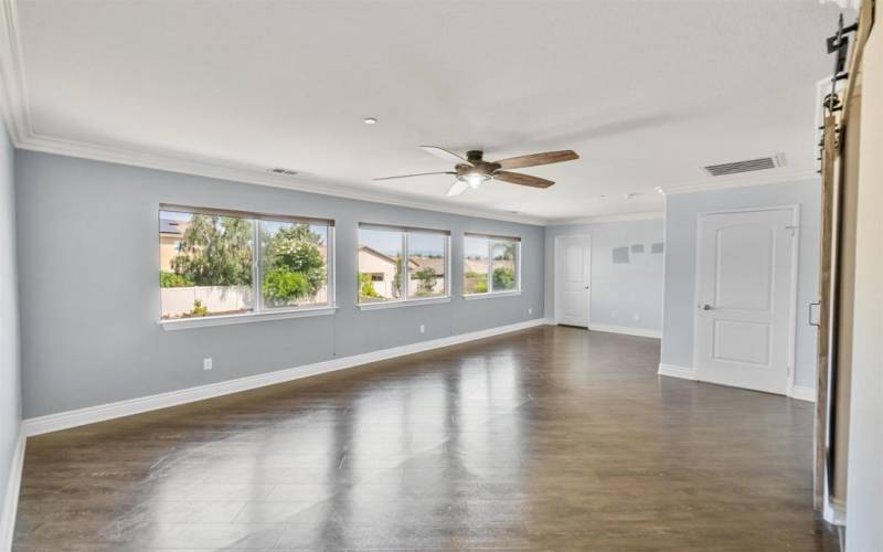 En Suite area is to the right of the huge walk-in closet door shown in this photo