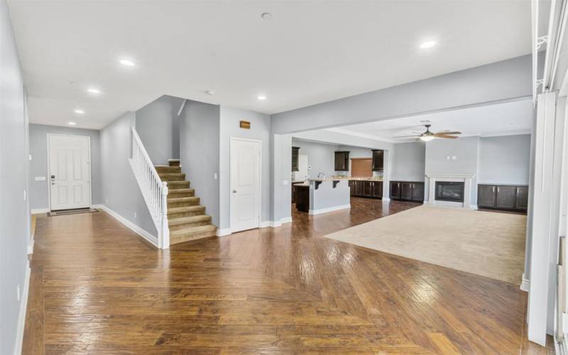 View of Formal Dining Room looking back toward the front door