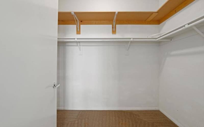 Both Bedrooms have large walk in closets