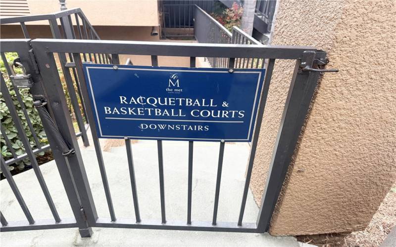 Basketball and Racquetball Court Entry