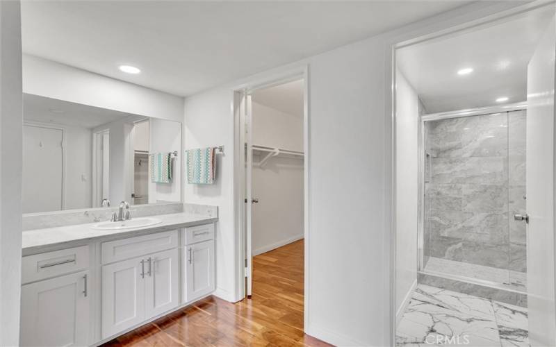 Master bath, Walk-in closet