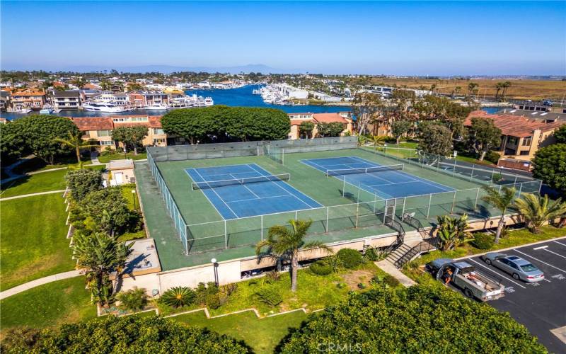 Enjoy a match on the community tennis courts just a short distance away from your unit!
