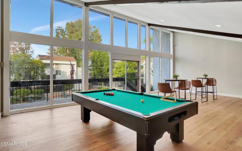 Community Billiard Room in Clubhouse