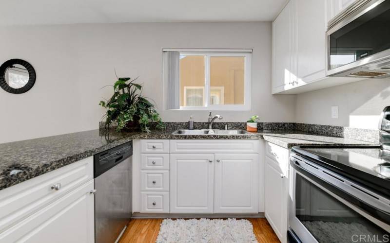 Beautiful kitchen with lots of counter space.