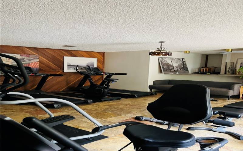 On-site gym to keep you in shape.