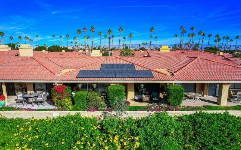 Aerial Back View of Home