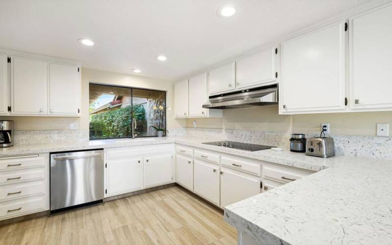 Kitchen with Patio View