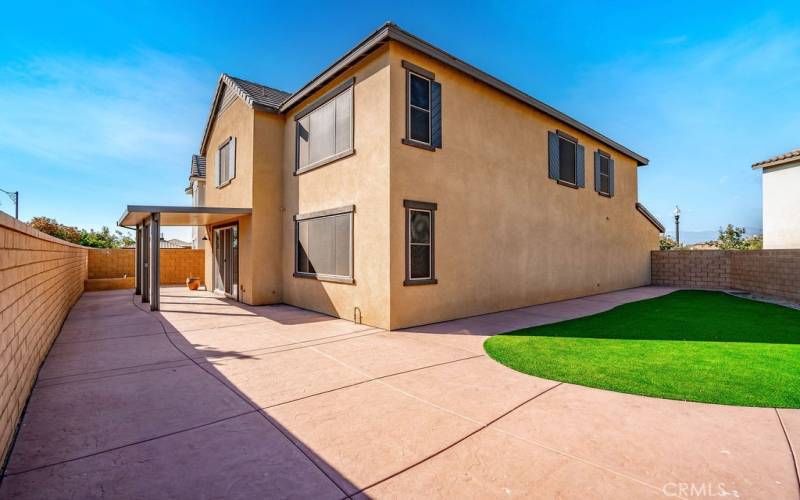 Expansive back yard