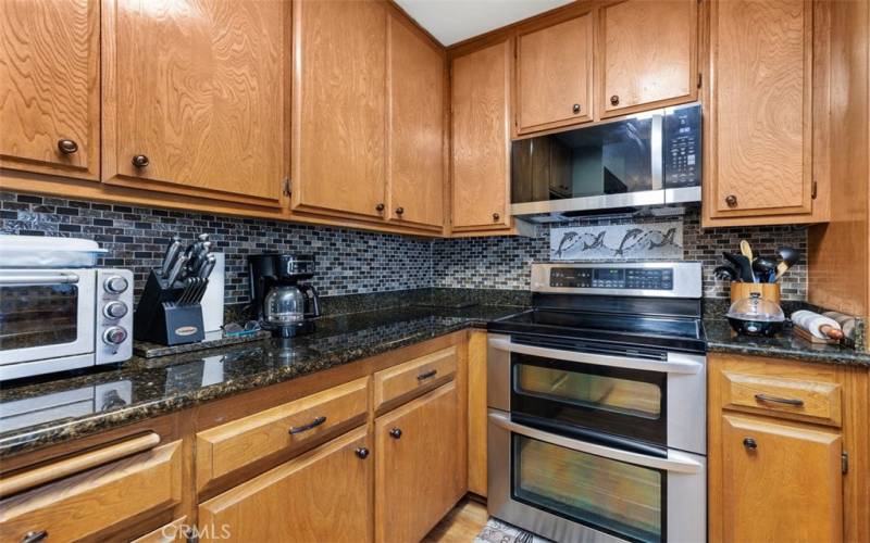 Kitchen with granite counter tops