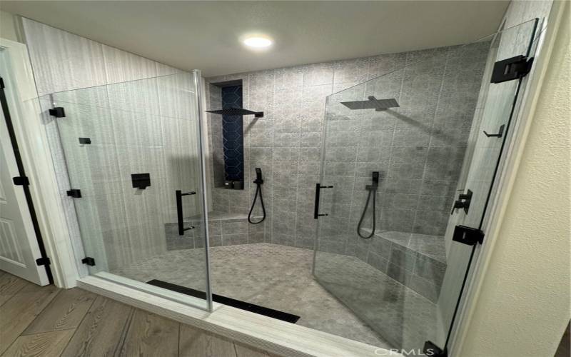 Custom tile shower