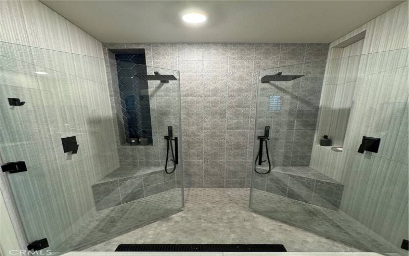 Custom tile shower