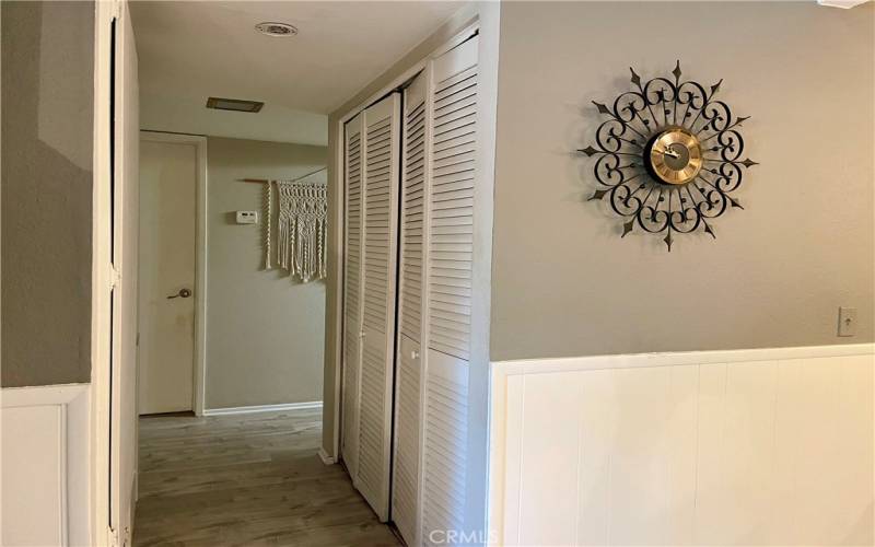 Hallway to bedrooms and baths