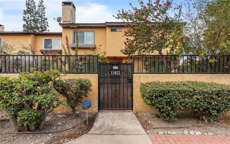 Gated Front Entrance