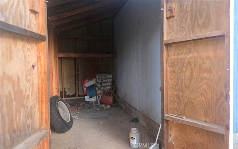 concrete floor in small shop garage