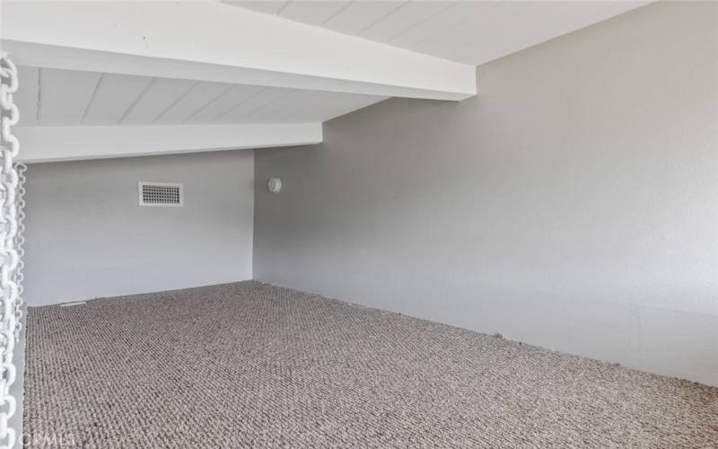 Bedroom #2 with carpeted Loft for little ones