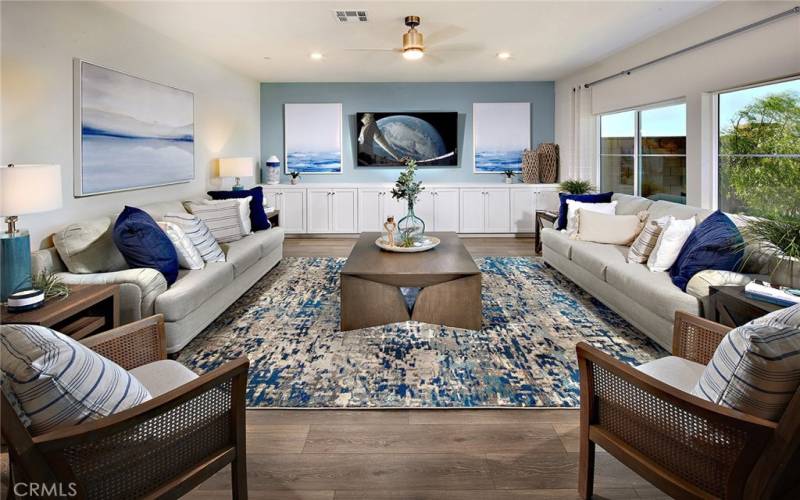 MODEL HOME LIVING ROOM