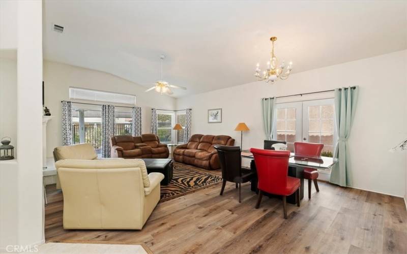 Dining Area and Living Room