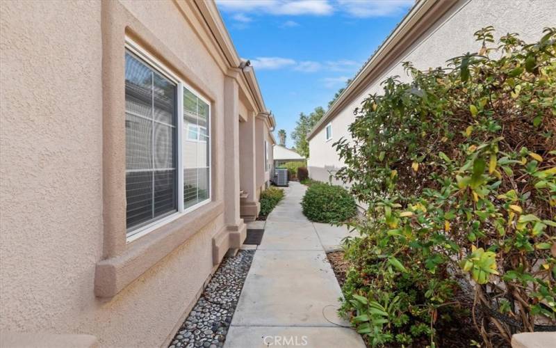 Side Walkway to Front Entry