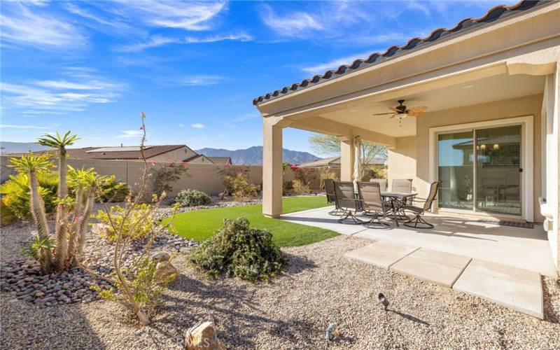 Covered Patio with Mountain Views