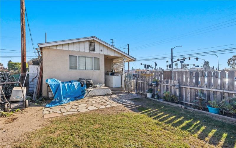 Small Fenced Backyard