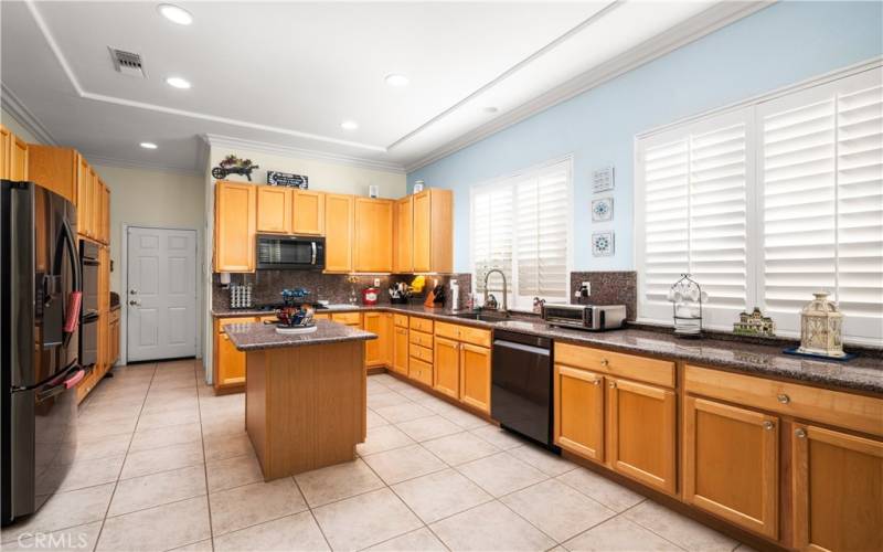 Island Kitchen with Stainless Steel Appliances