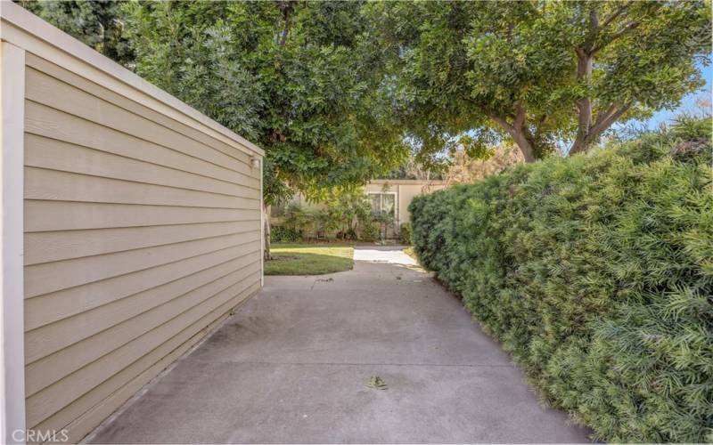 Path from carport