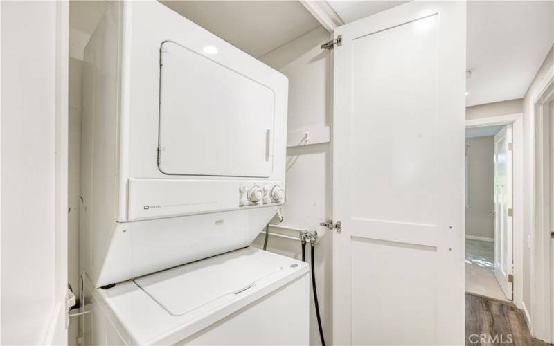 Convenient in-unit laundry