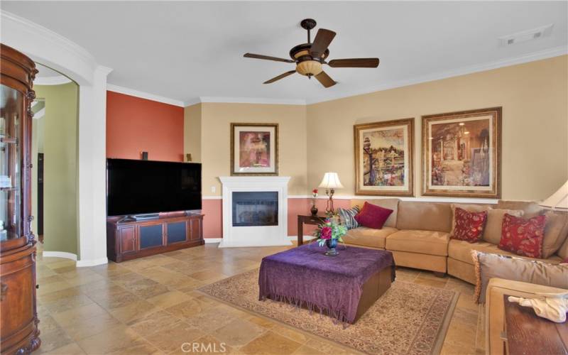 Living Room with Fireplace