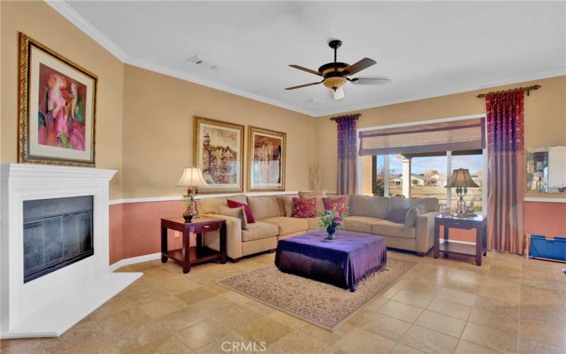 Living Room with Fireplace