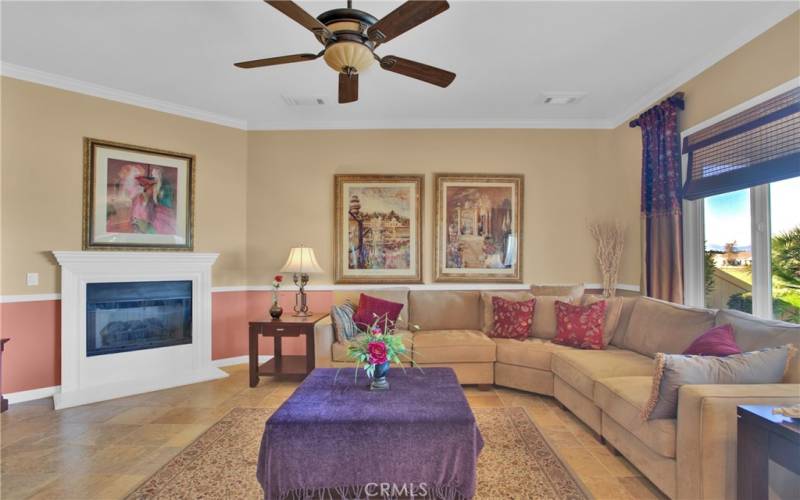 Living Room with Fireplace