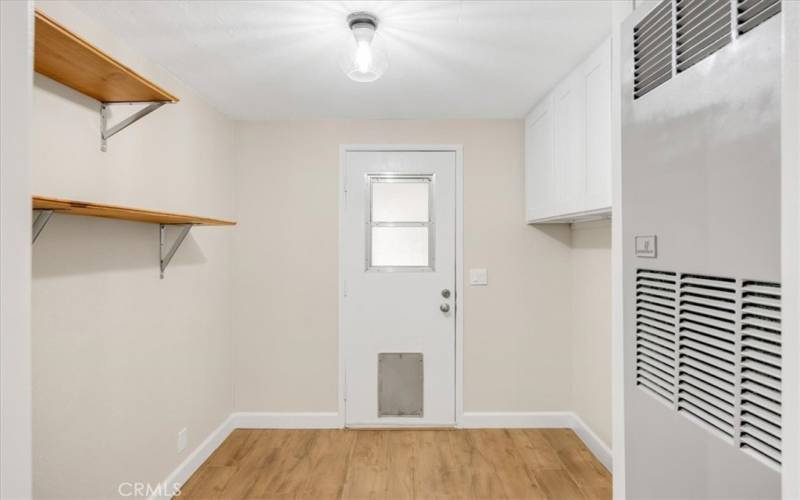 Large laundry room.