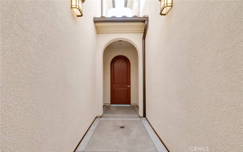 Breezeway leading to front door