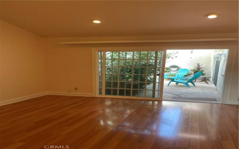 Living room to back patio