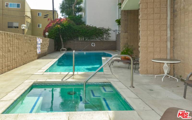 Hot tub and pool