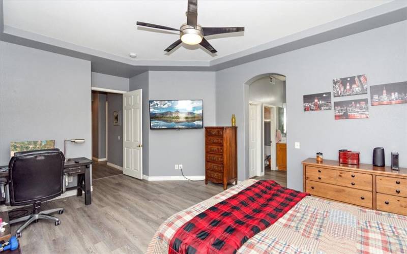 Primary bedroom with very large walk-in Closet