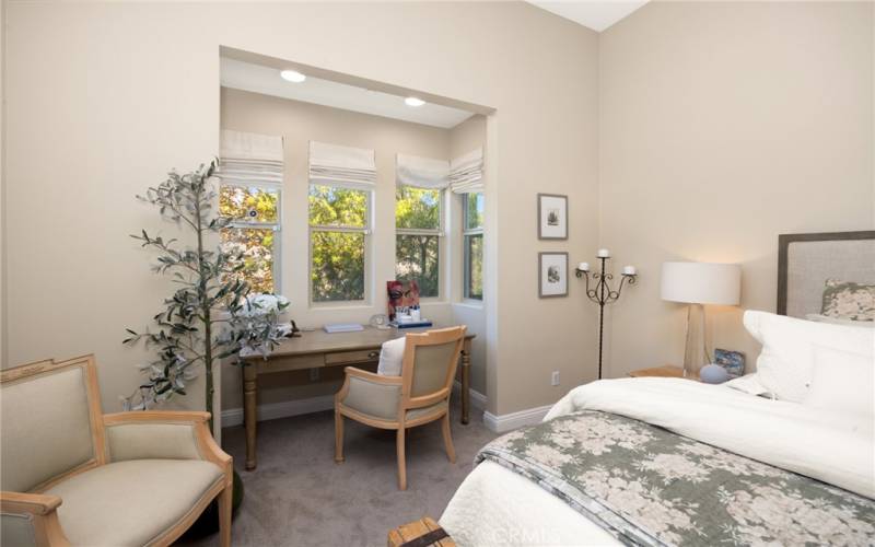 Primary Bedroom with Custom Desk Nook