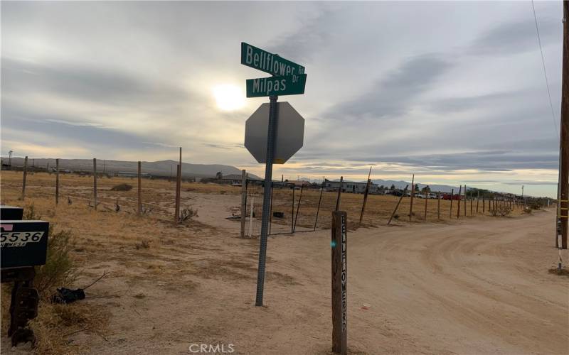 Intersection of Bellflowr Rd. and Milpas Dr.