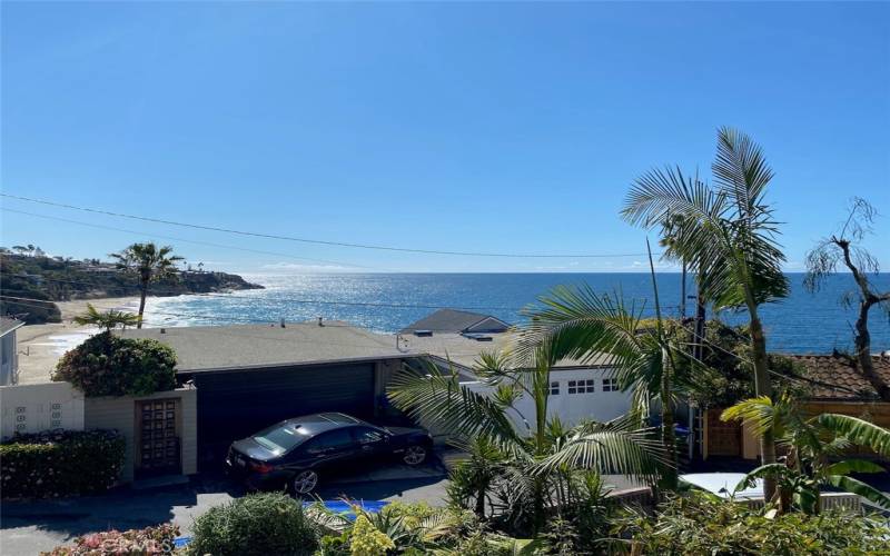 View of 100 Steps Beach from home