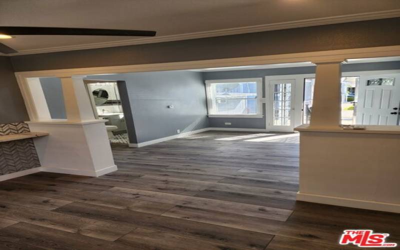 DINING AREA - VIEW OF LIVING ROOM