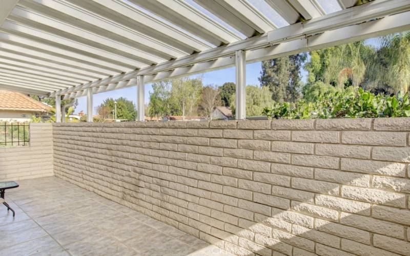 Another view of the covered patio.