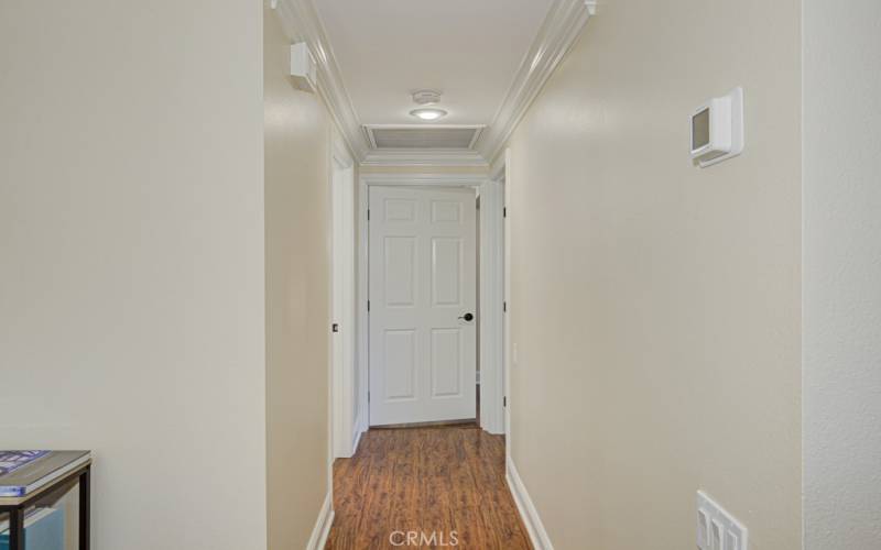 Hallway to bedrooms and bathrooms.