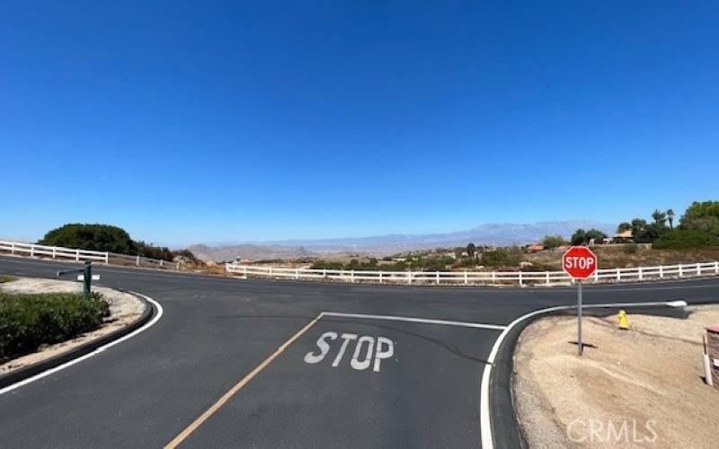 Intersection of Sky Crest and Tapatia road