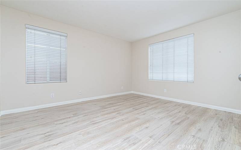 Spacious primary bedroom downstairs.