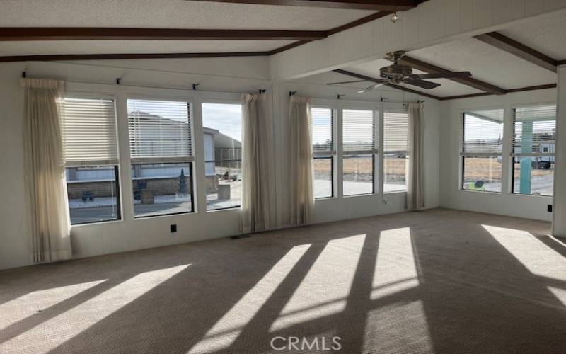 Living Room with Walls of Glass